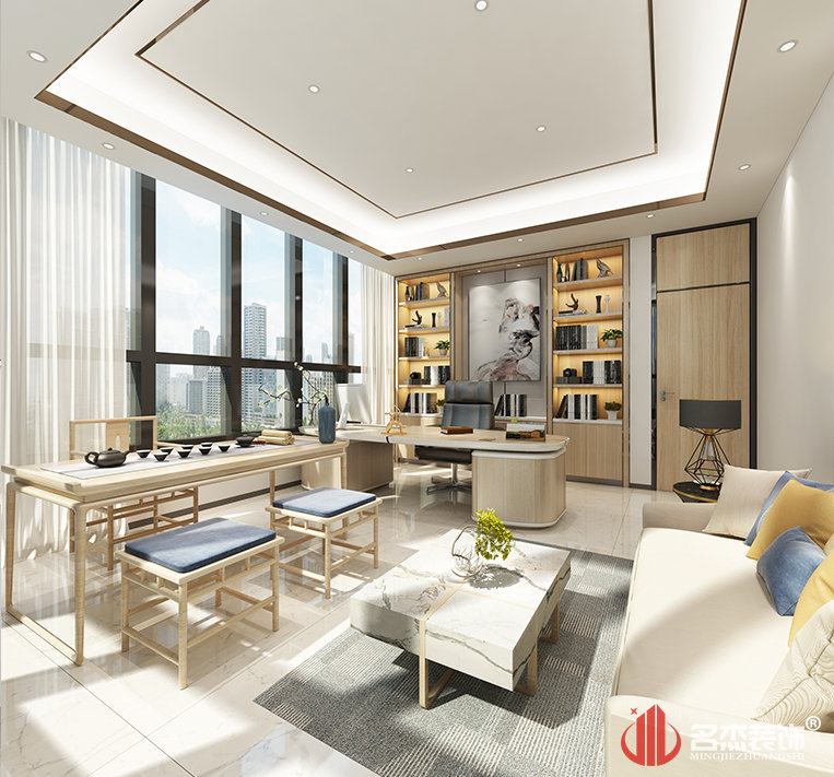 董事长室装建设计成效图