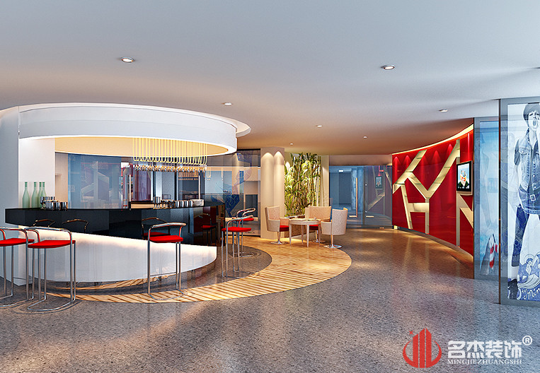 奥康鞋业休闲区装建