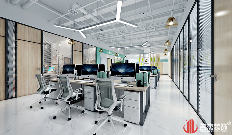 办公区装建设计成效图