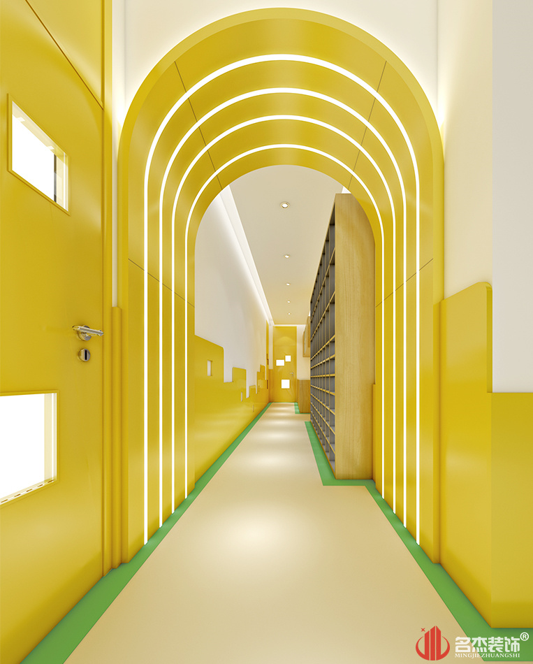贝思特早教走廊装建