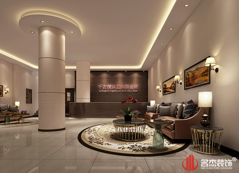 休闲会所一楼大厅装建设计