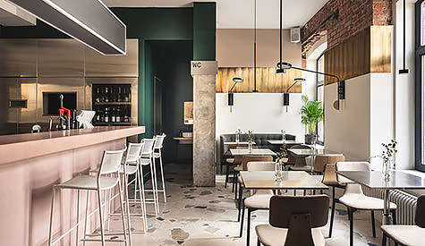 清新风格咖啡厅餐厅装建设计