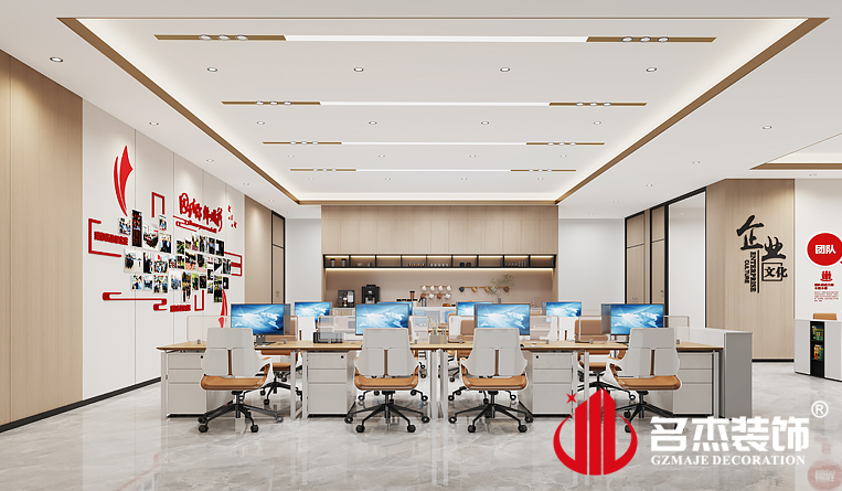 办公区装建设计成效