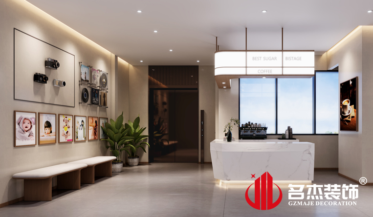 电梯间吧台装建设计成效