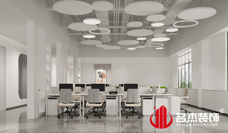 盛开办公区装建设计成效