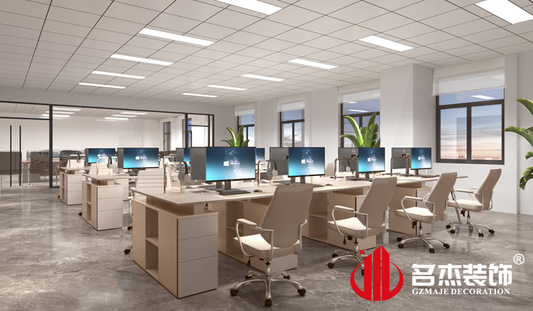 盛开办公区装建设计成效